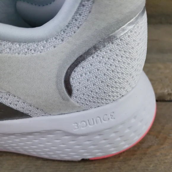 adidas Edge Lux 5  Women's Running Casual Shoes White, Acid Red Metallic Silver - Picture 9 of 11